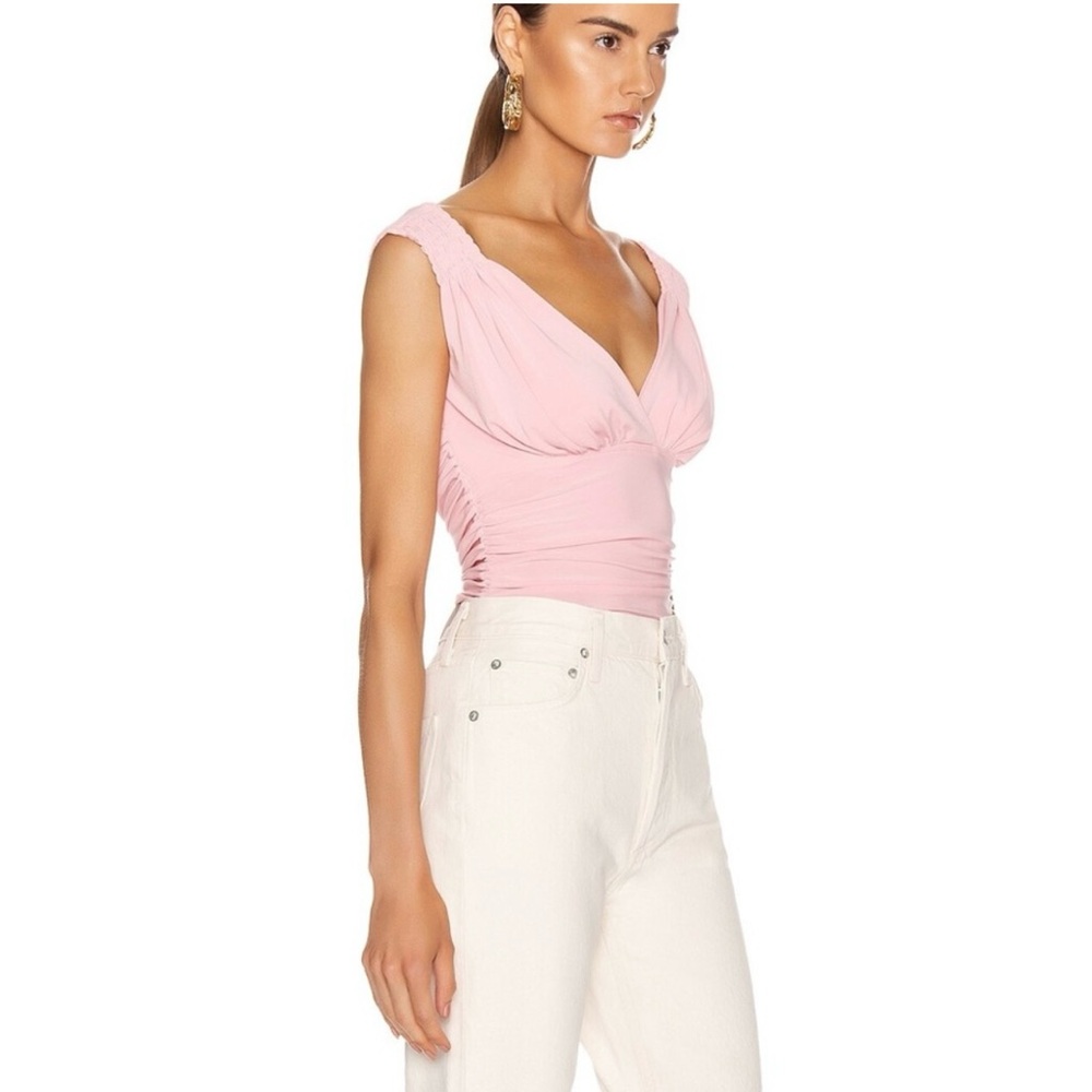 Norma Kamali Light Pink Sleeveless Bodysuit